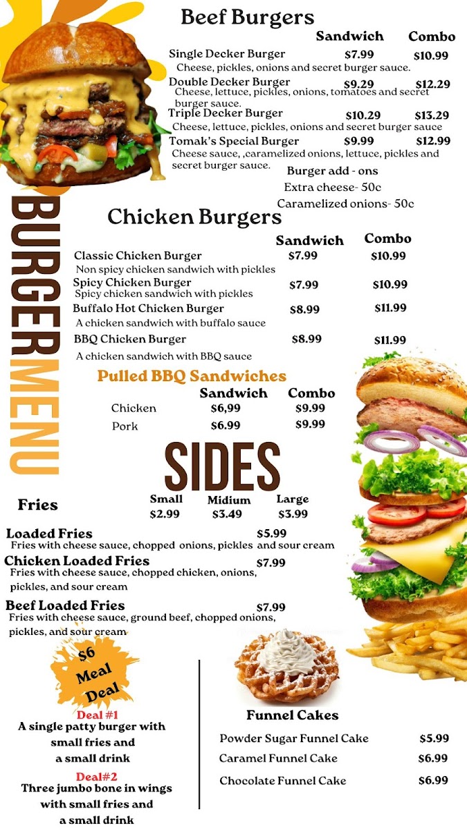 Tomak's Burgers Menu-1
